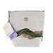 Canvas pouch with mountain design and HSCo logo on a white background - Image