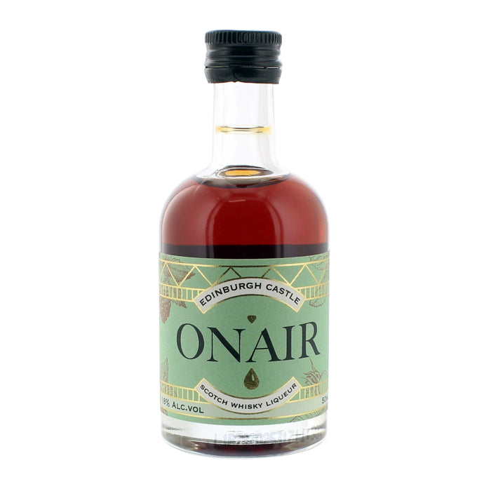 5cl bottle of Onair liqueur against a white background. - Image