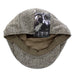 Harris Tweed cap with a label on a white background - Image
