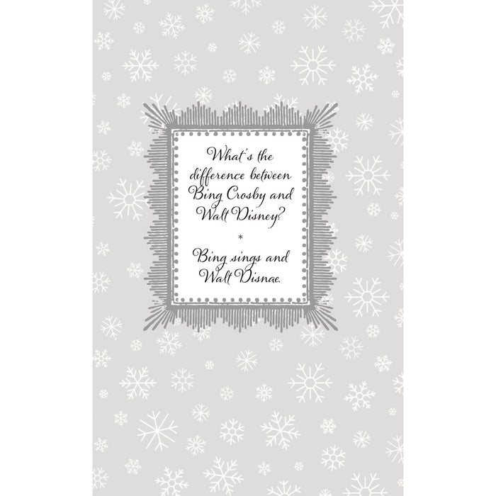 Text on a gray background with snowflake pattern - Image