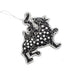 Dark velvet Maeshowe Dragon decoration with silver beading - Image