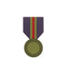 A military-style magnet featuring medal with naval red, navy and olive stripes.  - Image