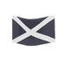 A rectangular fabric patch featuring the Scottish Saltire Flag design - Image