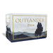Outlander trivia card game packaging with silhouette design on a white background - Image