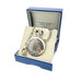 Silver pocket watch with celtic design in a branded box - Image