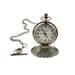 Pocket watch with chain on a white background - Image