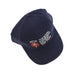A navy blue baseball cap featuring embroidered text that reads 'THE ROYAL EDINBURGH TATTOO' in white, with a small red and gold crest logo on the side, set against a plain white background. - Image