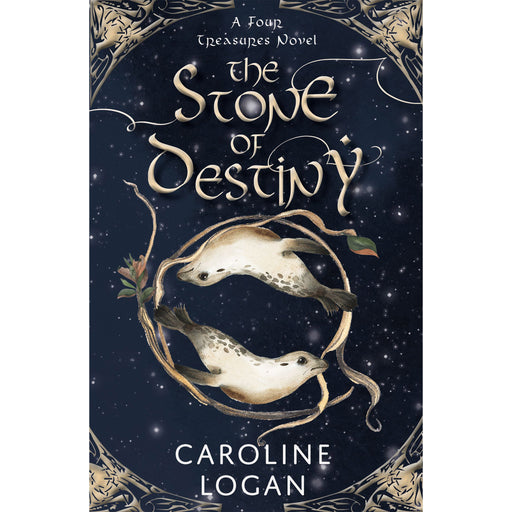 Front cover of The Stone of Destiny features an under water scene with two sea creatures.  - Image