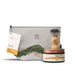 Whisky & Honey shaving products along with a mountain printed linen wash bag - Image