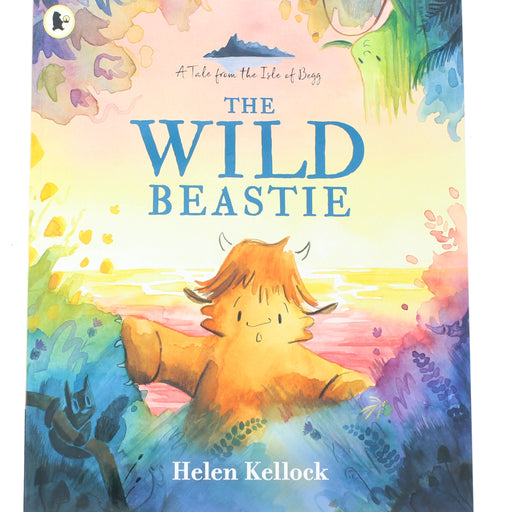 Book cover of 'The Wild Beastie' with a colorful illustration of a creature and nature elements. - Image