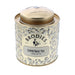 Decorative Christmas tea canister with 'Brodies' branding on a white background - Image