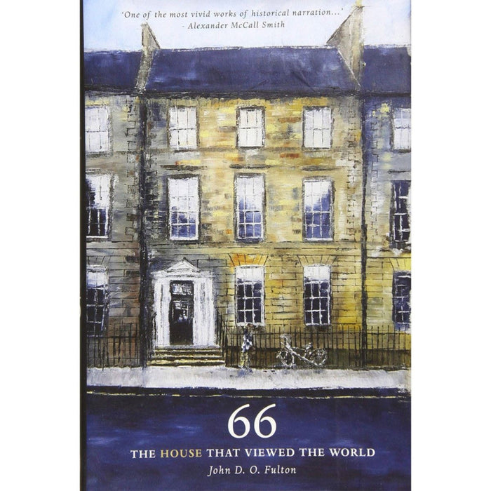 no.66 the house that viewed the world book cover illustrated with picture of townhouse and bike outside