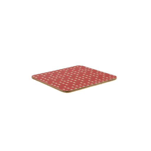 angled flat view of square pot holder mat on white background