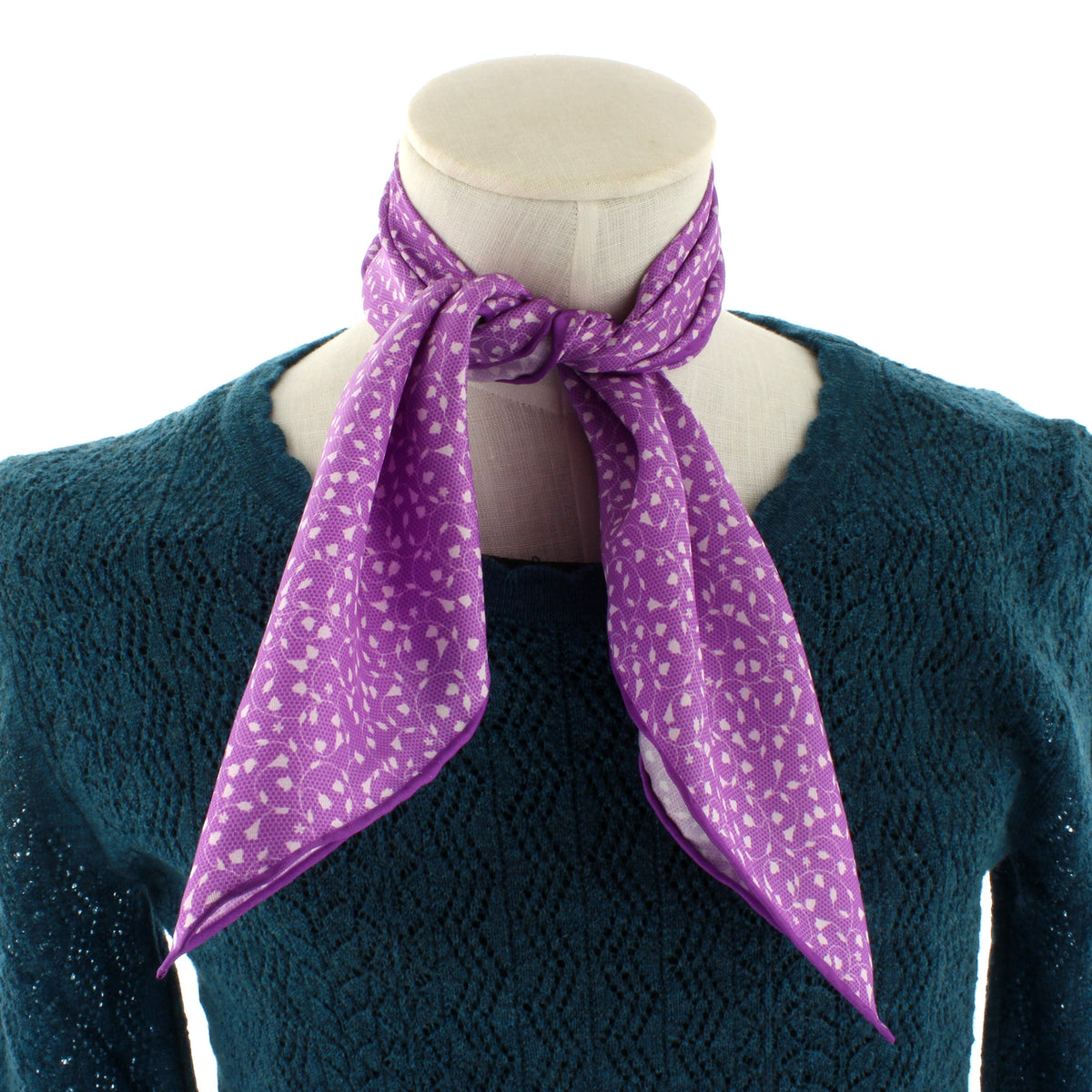 Twill Lace Tulip Square Scarf — Historic Scotland Shop