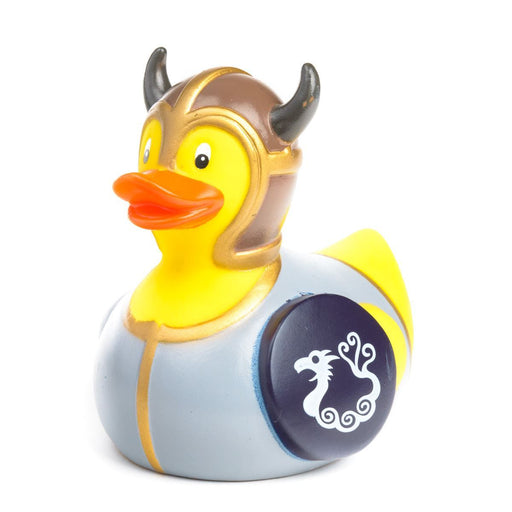 viking rubber duck for bath time shown on a white background