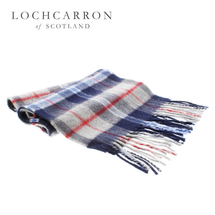 Thomson Camel Modern tartan cashmere scarf- view or buy now