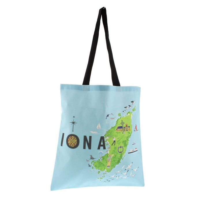 Iona map cotton bag