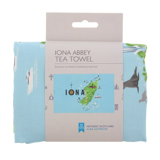 Iona map tea towel