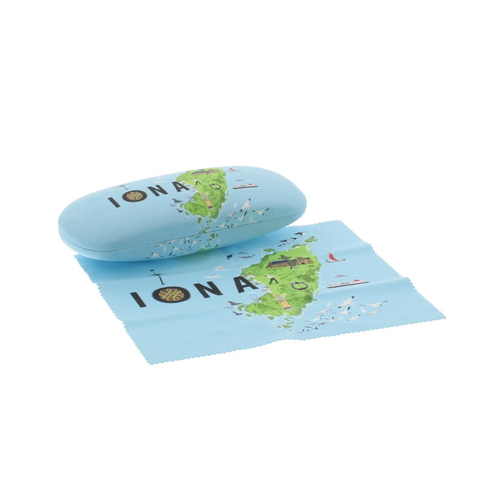 Iona Map Glasses Case