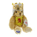 Robert the Bruce Bear Soft Toy with crown shield and st andrews flag on paw
