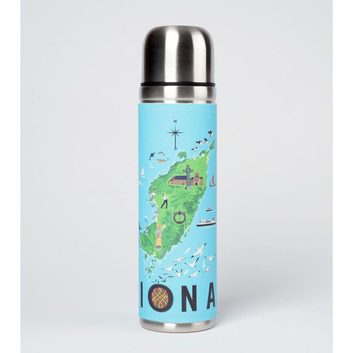 Iona Map Thermos Flask