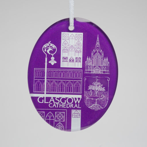 Glasgow Cathedral Oval Decoration Purple