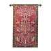 The Tree of Life with Birds Tapestry Red