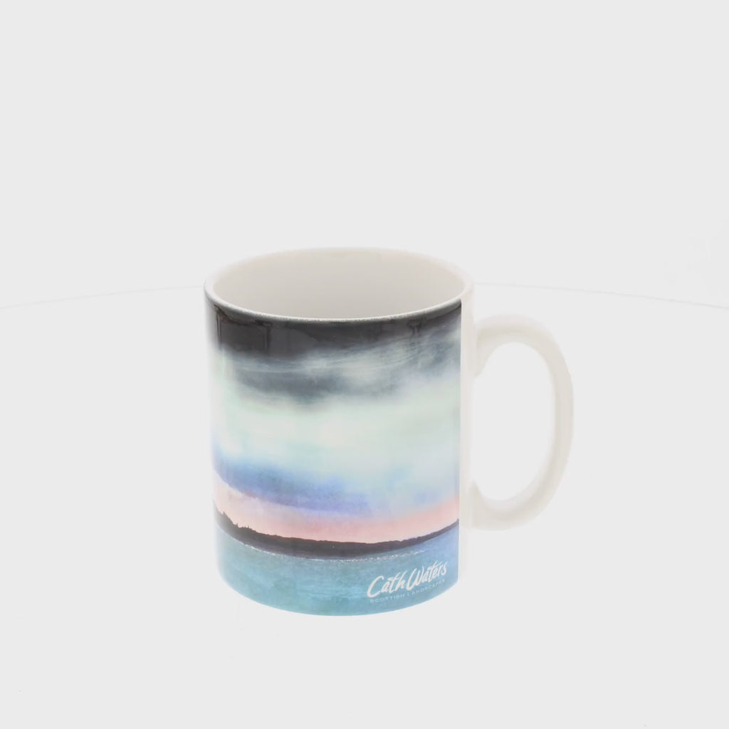 cath waters coffee mug rotating 360 view showing full design