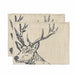 2 linen stag placemats