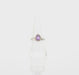 sterling silver amethyst ring 360 rotation showing all angles