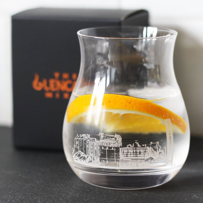 Edinburgh Castle Gin Mixer Glass with box