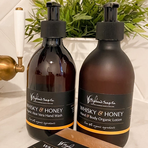 Organic Whisky and Honey Hand and Body Lotion