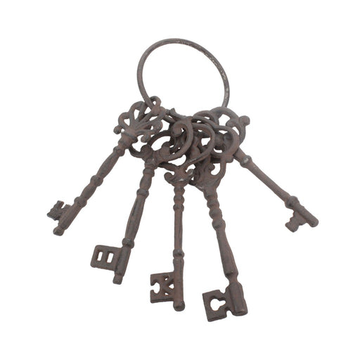 Decorative keys on a keyring