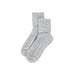 light grey pair of cashmere socks