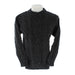 Charcoal Aran Sweater shown on mannequin with chunky cable knit
