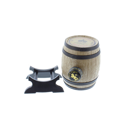 miniature edinburgh castle whisky barrel novelty with stand