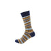 fairisle men's socks in navy with pattern