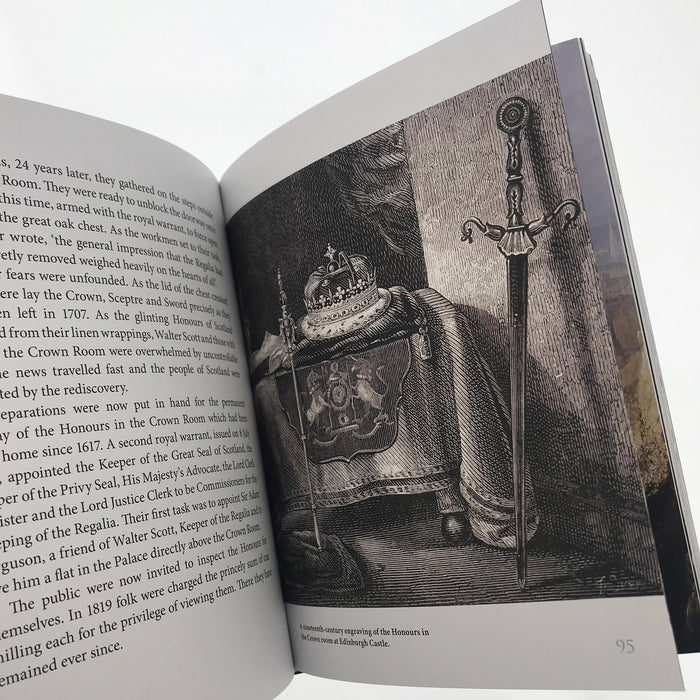 example of the honours of scotland book inner page showing illustration example