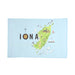 iona map cotton kitchen tea towel scottish