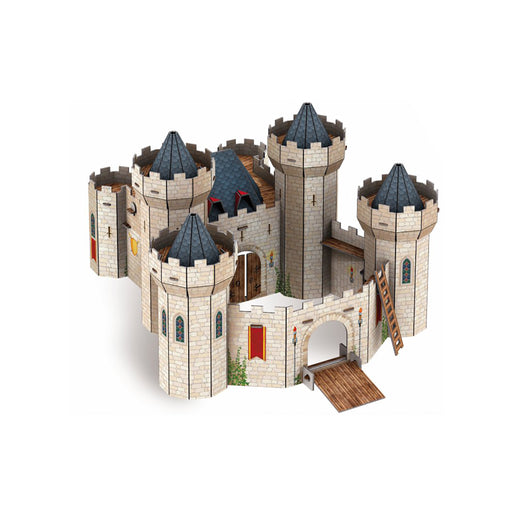 medieval 3d castle set shown built