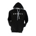 orkney skara brae black hoodie top with grey inner