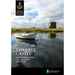 threave castle and lincluden collegiate church guidebook front cover with boat in a lake in front of the castle with calm ripples on the water and a sunny but cloudy sky